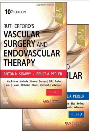 Capa de livro. Texto: Vascular Surgery and Endovascular Therapy. Anton P Sidawy, Bruce A Perler