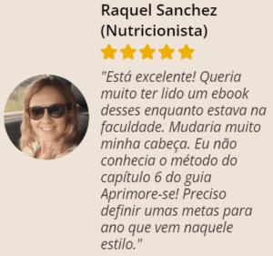 Depoimento Nutricionista Raquel sobre o ebook Aprimore-se!