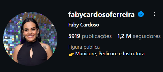 Instagram da Faby Cardoso