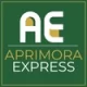 Logomarca Aprimora Express em fundo verde